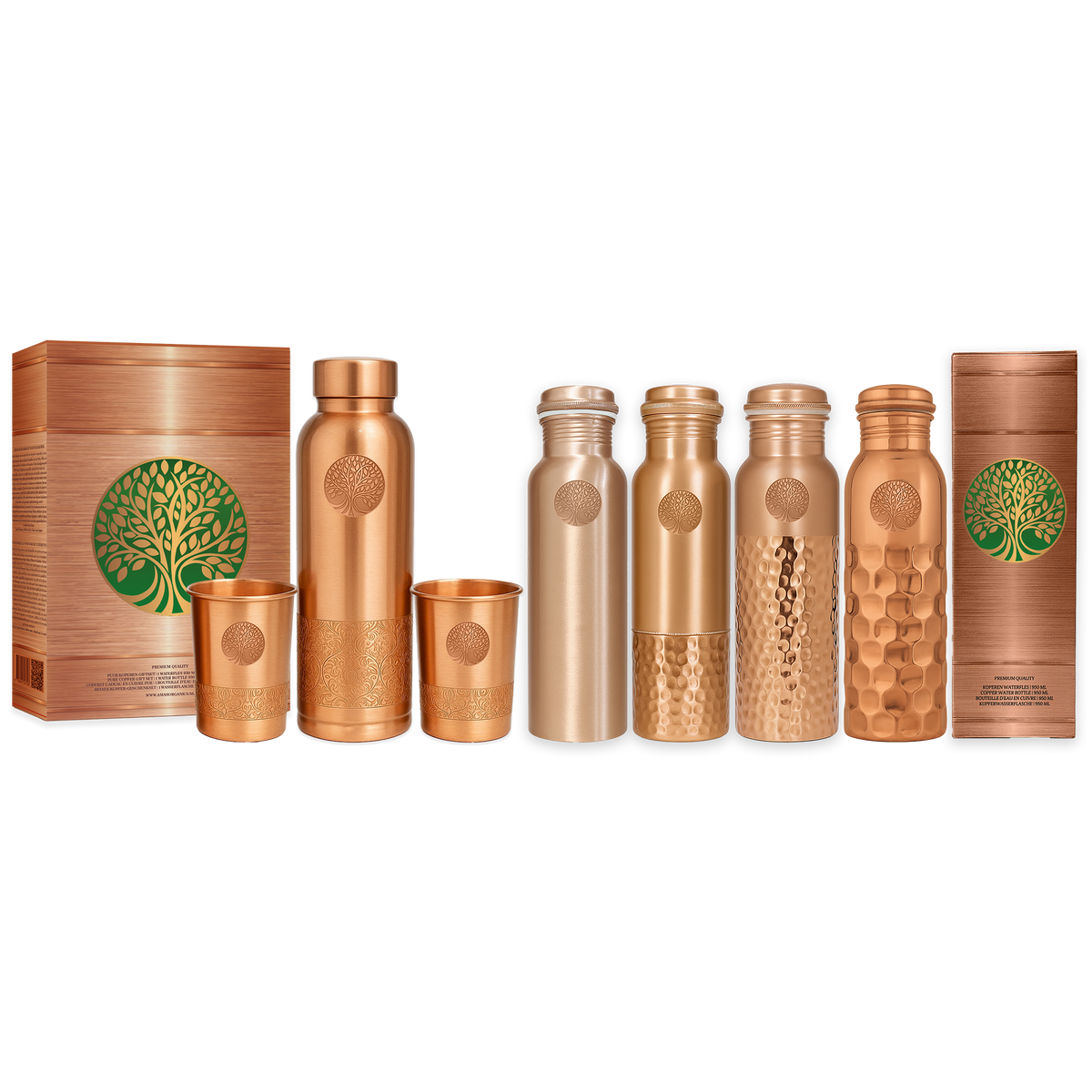Koperen Waterfles Sequence - 950 ml