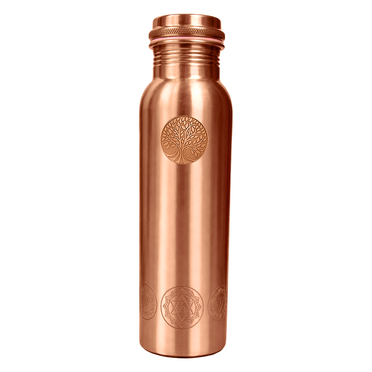 Koperen Waterfles Chakra - 950 ml
