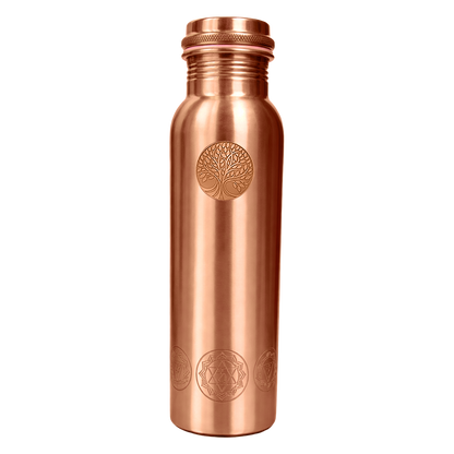 Koperen Waterfles Chakra - 950 ml
