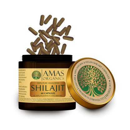 AMAS ORGANICS | 100% PURE HIMALAYAN SHILAJIT CAPSULES | ORGANIC AND VEGAN 