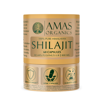 AMAS ORGANICS | 100% PURE HIMALAYAN SHILAJIT CAPSULES | ORGANIC AND VEGAN 